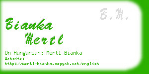 bianka mertl business card
